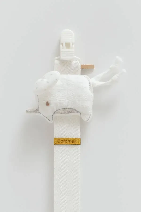 Pacifier Clip FIL Figure Compatible with Newborn Babies and 0-18 Months GRAY COLOR - 2