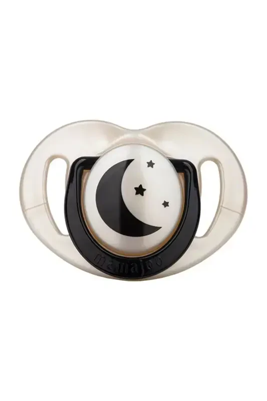 Pacifier Storage Box Black & Pearl Pattern Night & Day 12 Months 2 Pcs - 3