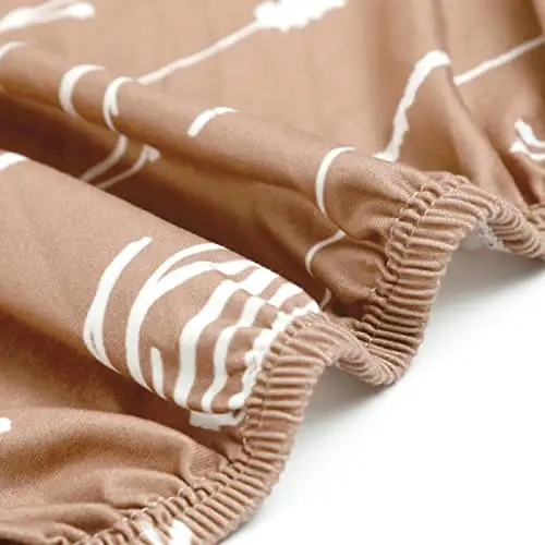 Pack n Play Sheets Fitted 2 Pack, Stretchy Ultra Soft Jersey Knit Pack and Play Sheets, Universal Fitted Portable/Mini Crib Mattresses Snug and Safe, Stylish Pattern of Jungle Animals - 6