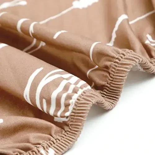 Pack n Play Sheets Fitted 2 Pack, Stretchy Ultra Soft Jersey Knit Pack and Play Sheets, Universal Fitted Portable/Mini Crib Mattresses Snug and Safe, Stylish Pattern of Jungle Animals - 6