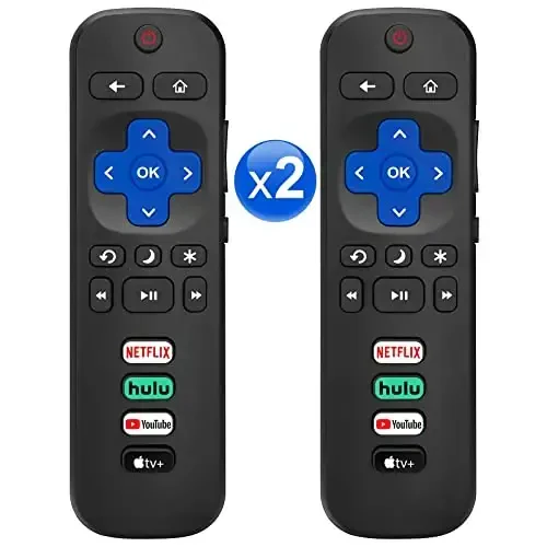 【Pack of 2】 for Roku-TV-Remote-Replacement,Universal Control for TCL,ONN, Hisense Roku TVs - 1
