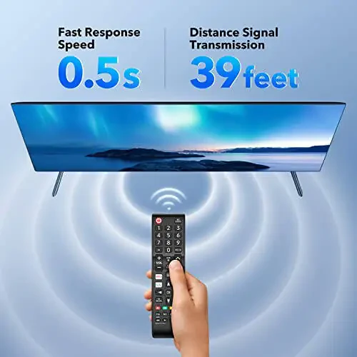 【Pack of 2】 New Universal Remote Control for All Samsung TV Remote, Replacement Compatible for All Samsung Remote Control for Smart TV, LED, LCD, HDTV, 3D, Series TV - 5