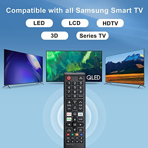 【Pack of 2】 New Universal Remote for All Samsung TV Remote, Replacement Compatible for All Samsung Smart TV, LED, LCD, HDTV, 3D, Series TV - 3