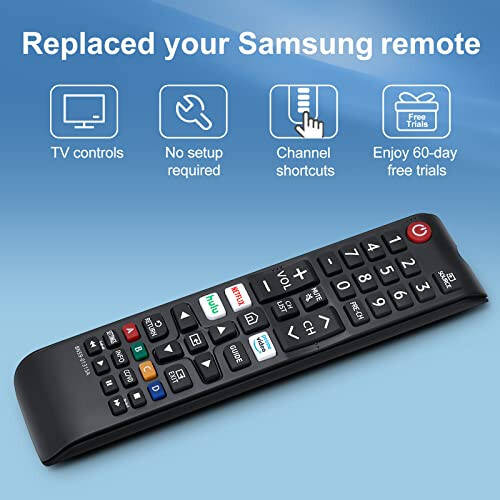 【Pack of 2】 New Universal Remote for All Samsung TV Remote, Replacement Compatible for All Samsung Smart TV, LED, LCD, HDTV, 3D, Series TV - 6