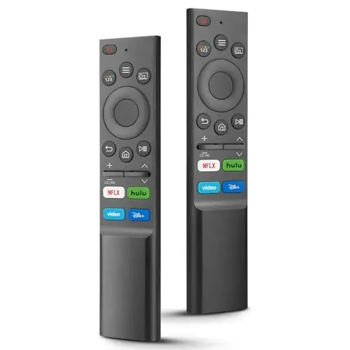 【Pack of 2】 Samsung televizorlari uchun universal almashtirish pulti - The Frame QLED OLED UHD 4K/8K Smart televizorlari va Monitor seriyalari bilan mos keladi - ANGROX