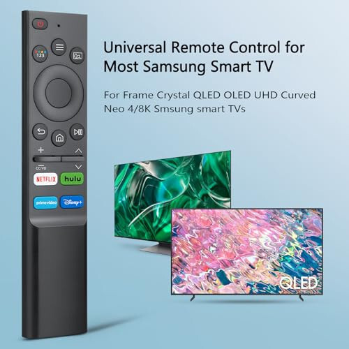 (Pack of 2) Universal Replacement for Samsung-Smart-TV Remote Control - Compatible with Samsung-Frame TV Crystal QLED OLED UHD Curved Neo 4/8K Smart TVs - 2