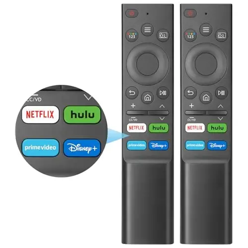 (Pack of 2) Universal Replacement for Samsung-Smart-TV Remote Control - Compatible with Samsung-Frame TV Crystal QLED OLED UHD Curved Neo 4/8K Smart TVs - TUOVAR