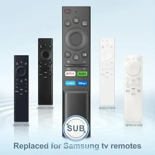 【Pack of 2】 Universal Replacement Remote Control for Samsung TVs - Compatible with The Frame QLED OLED UHD 4K/8K Smart TVs & Monitor Series - 3