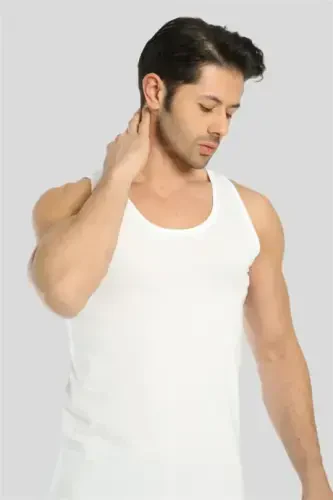 Pack of 6 Assorted Colour Men's Vests 100% Cotton - 7