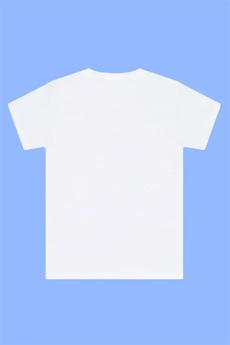 Pack of 6 Crew Neck Boys' White Short Sleeve T-Shirts 100% Cotton - 5