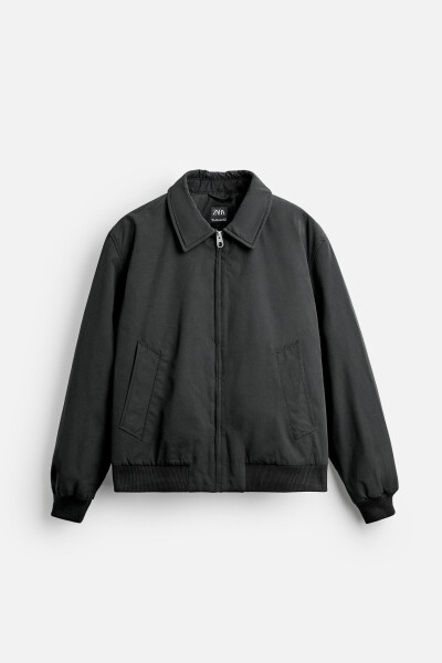 Padded bomber jacket - Black - 18