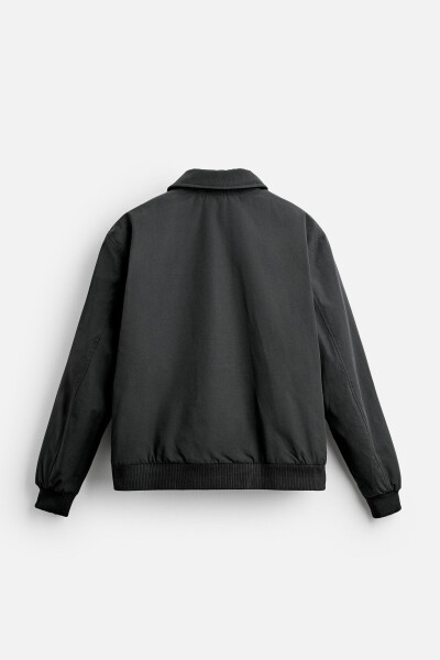 Padded bomber jacket - Black - 19