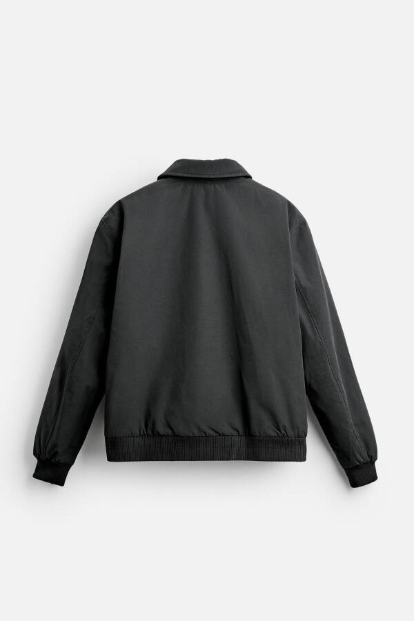 Padded bomber jacket - Black - 9