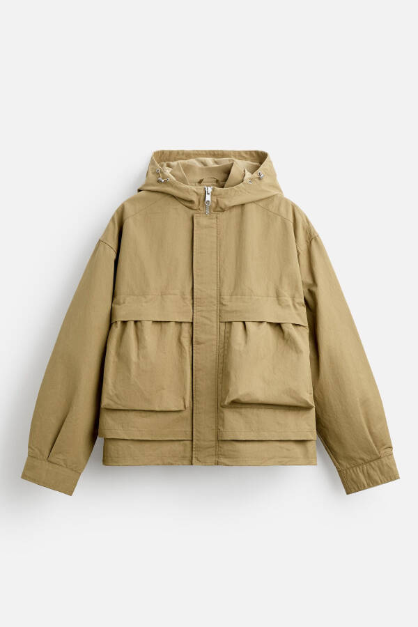 PADDED BOXY FIT PARKA - Olive Green - 16