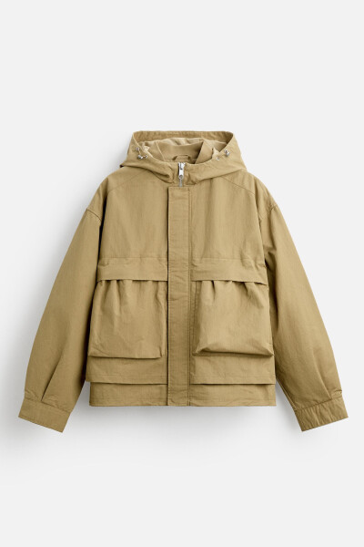 PADDED BOXY FIT PARKA - Olive Green - 7