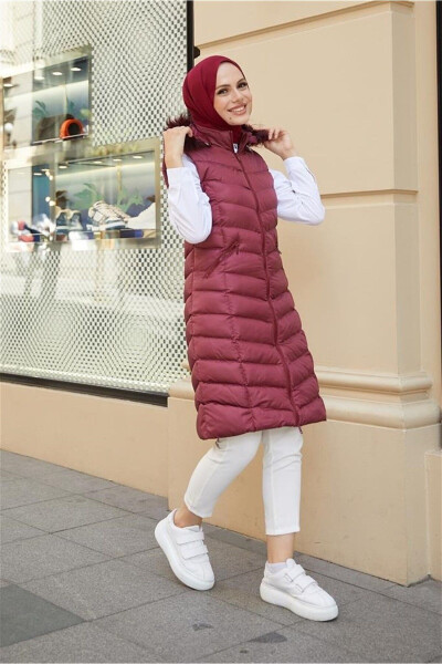 Padded Puffer Vest, Modest Puffer Vest 4651 - 2