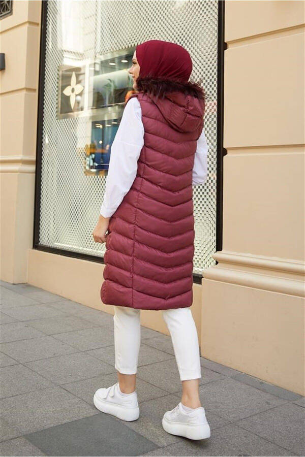 Padded Puffer Vest, Modest Puffer Vest 4651 - 3