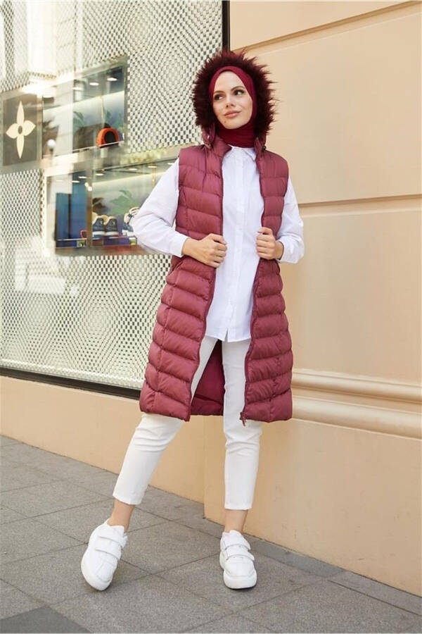 Padded Puffer Vest, Modest Puffer Vest 4651 - 4