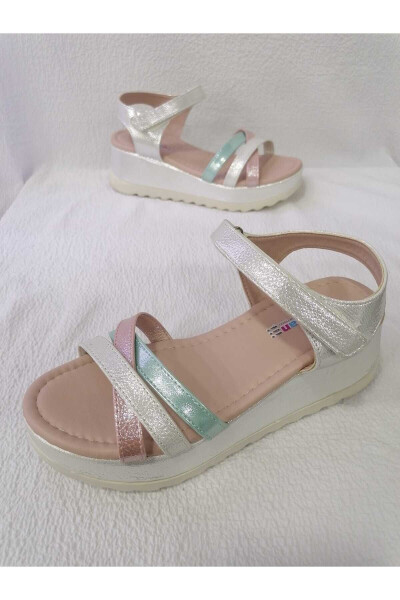 Padded Sole Colorful Strap Girl's Sandal - 3