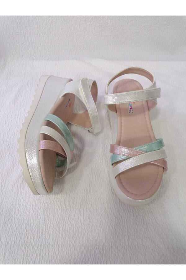 Padded Sole Colorful Strap Girl's Sandal - 4