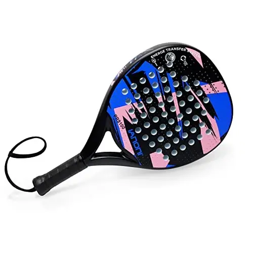 Padel Raket Karbon Fiber Yuzasi EVA Xotira Flex Ko'pikli Yadro Yengil Padel Raketi - 6