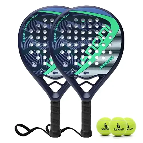 Padel Raket Karbon tolali sirt EVA Memory Flex ko'pik yadrosi bilan engil Padel Raketkasi - 1