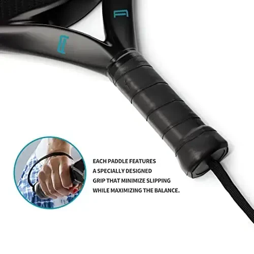 Padel Raket Karbon tolali sirt EVA Memory Flex ko'pik yadrosi bilan Yengil Padel Raket - 4