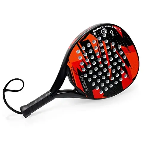Padel Raket uglerod tolali sirt EVA xotira moslashuvchan ko'pik yadrosi bilan Yengil Padel Raketkasi - 5