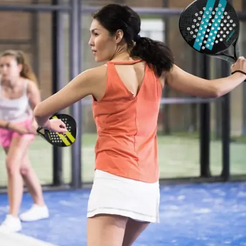 Padel Racket Carbon Fiber Surface with EVA Memory Flex Foam Core Lightweight Padel Racquet - 7