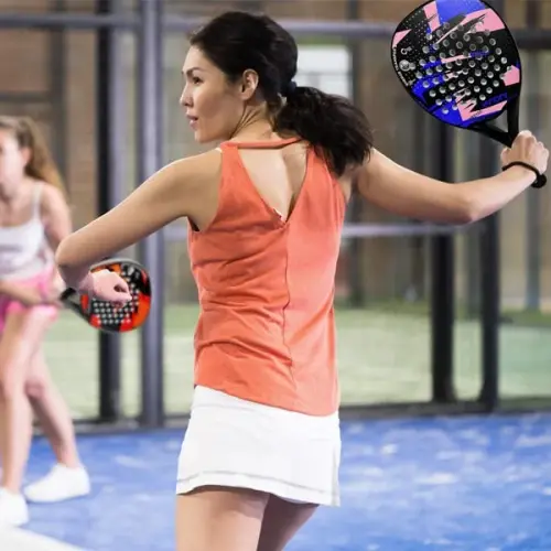 Padel Racket Carbon Fiber Surface with EVA Memory Flex Foam Core Lightweight Padel Racquet - 6