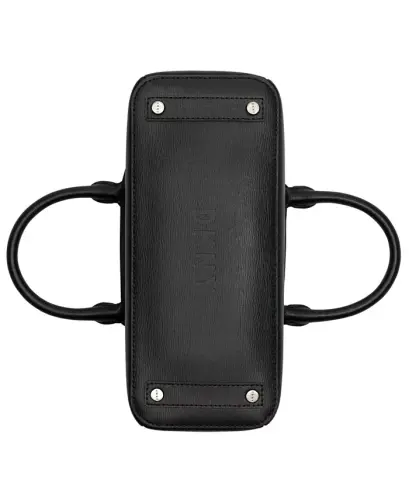 Paige Medium Satchel Convertible Strap bilan - Qora/oltin - 5