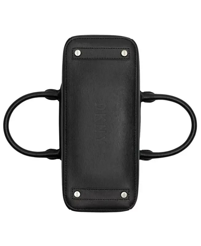 Paige Medium Satchel Convertible Strap bilan - Qora/oltin - 5