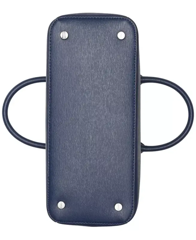 Paige Medium Satchel With Convertible Strap - Indigo/silver - 4