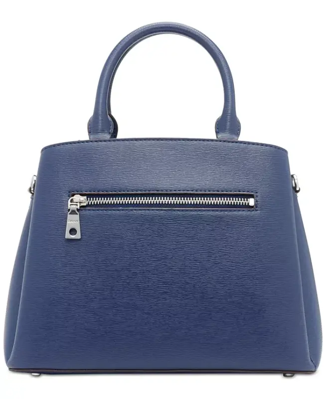 Paige Medium Satchel With Convertible Strap - Indigo/silver - 5