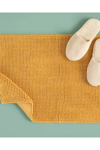 Paige Polyester Makarna Banyo Paspası 50x80 Cm Sarı - Sarı - 1