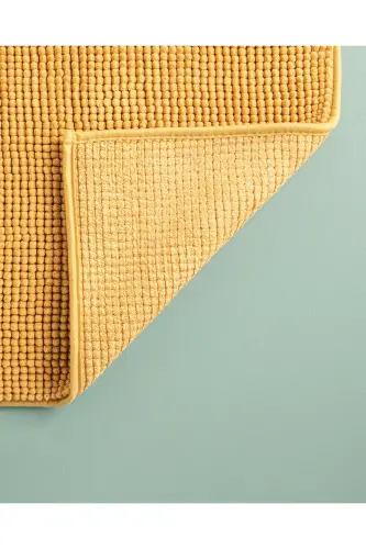 Paige Polyester Makarna Banyo Paspası 50x80 Cm Sarı - Sarı - 3