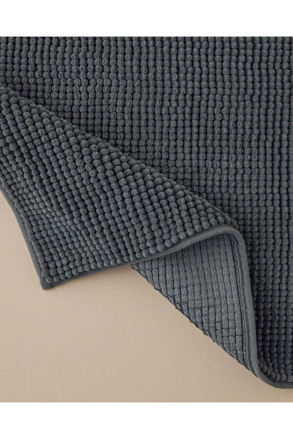 Paige Polyester Noodle Bath Mat Set Anthracite - 2
