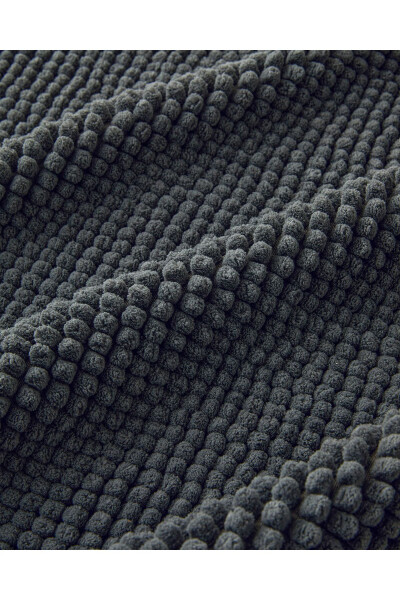 Paige Polyester Noodle Bath Mat Set Anthracite - 3