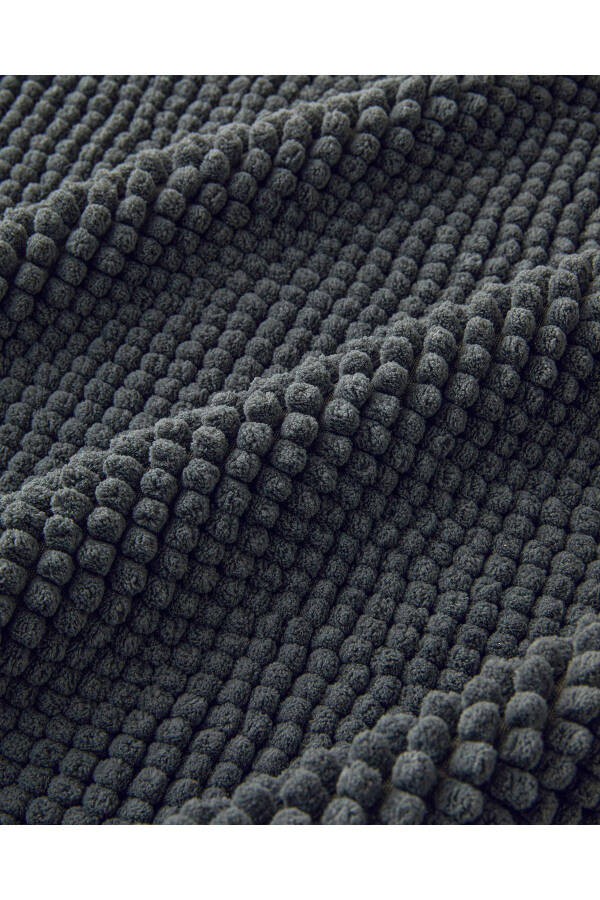 Paige Polyester Noodle Bath Mat Set Anthracite - 3