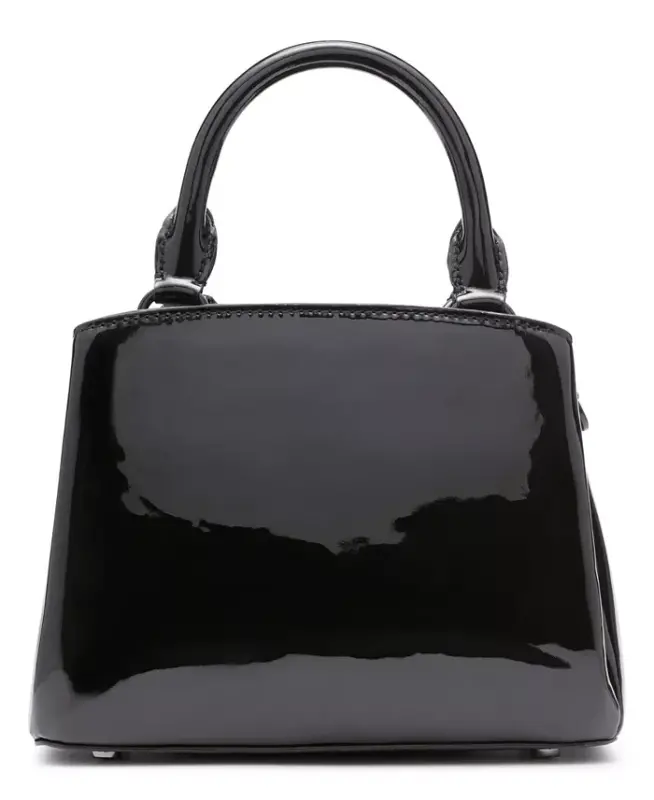Paige Small Satchel Bag - Black - 2
