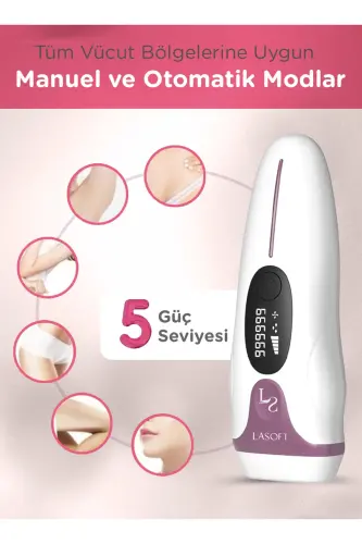 Painless IPL Laser Epilator for Home Use, Face, Body and Genital Area Laser Tool - 4
