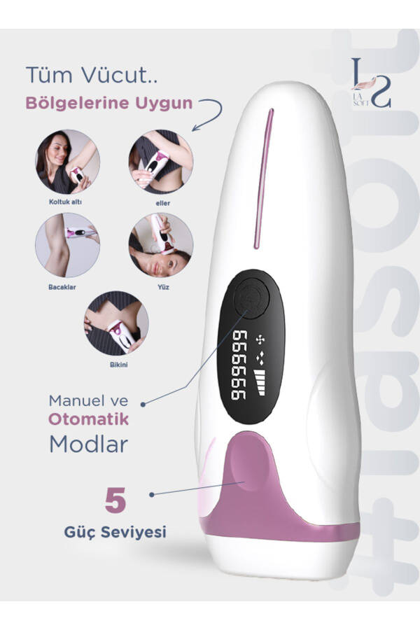 Painless IPL Laser Epilator for Home Use, Face, Body and Genital Area Laser Tool - 1