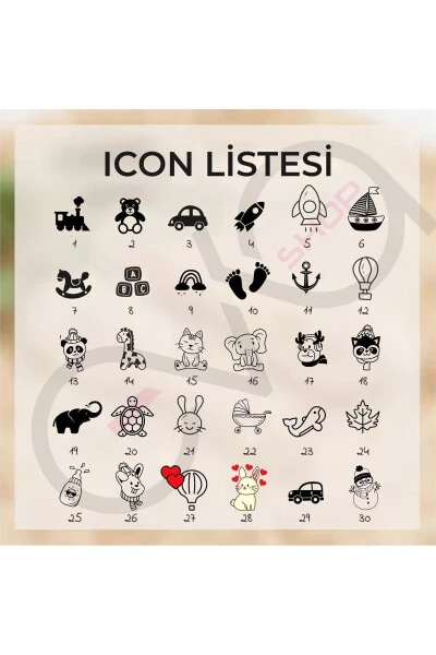 Painted Natural Goat Hair Hair Brush And Comb (NAMED POUCH) - 3