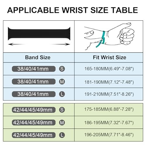 Pakuya 6'lı Silikon Solo Loop Bantlar, 40mm 38mm 41mm 44mm 45mm 42mm 49mm Saat Kayışı ile Uyumludur, Yumuşak Esnek Kayış Spor Değiştirme Bileklik iWatch Serisi 9 8 7 6 SE 5 Ultra 4 3 2 1 için - 7