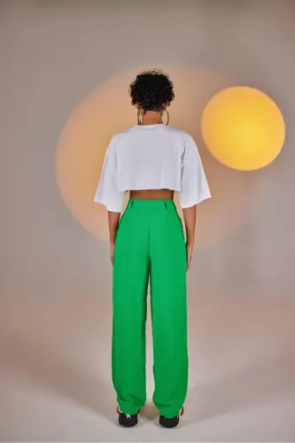 Palasia Pantolon Açık Yeşil-Açık Yeşil - 4