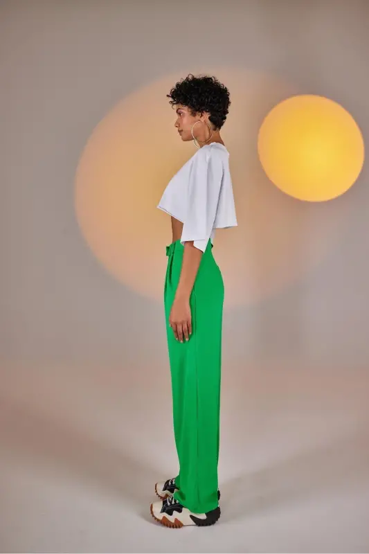 Palasia Pantolon Açık Yeşil-Açık Yeşil - 5