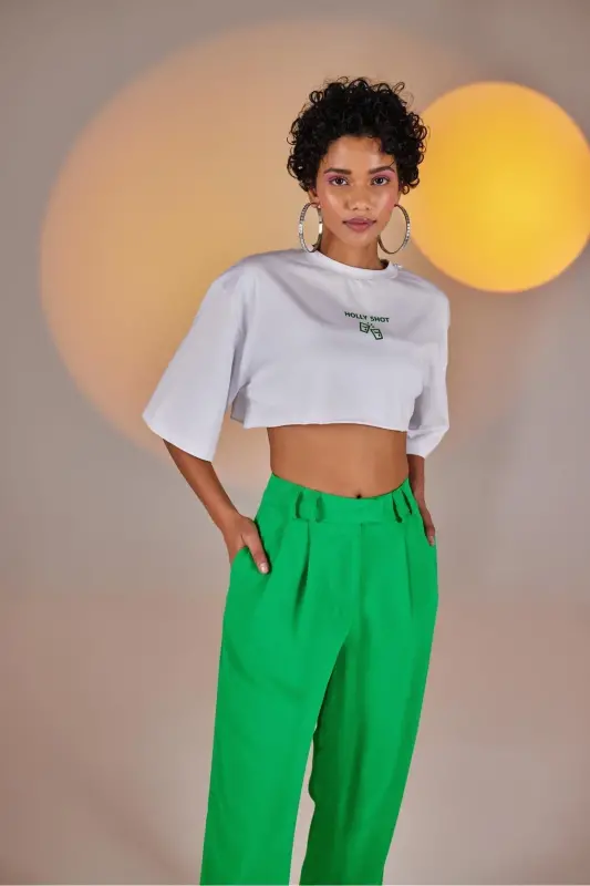 Palasia Pantolon Açık Yeşil-Açık Yeşil - 7