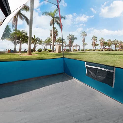 Палатка для кемпинга на 2 человек, водонепроницаемая ветрозащитная палатка с тентом от дождя, легкая установка - портативные купольные палатки для кемпинга - 4