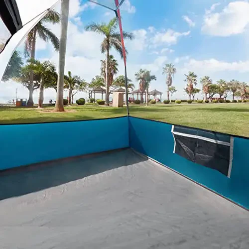 Палатка для кемпинга на 2 человек, водонепроницаемая ветрозащитная палатка с тентом от дождя, легкая установка - портативные купольные палатки для кемпинга - 4