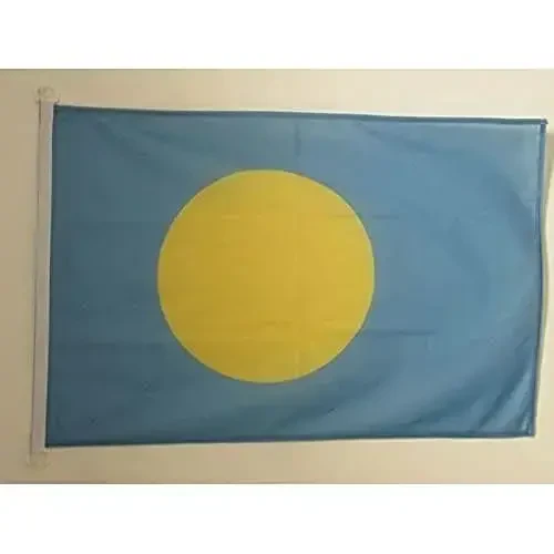 Palau NAUTICAL Flag 18'' x 12'' - Palauan flags 30 x 45 cm. - Banner 12x18 in for boat - AZ FLAG - 1